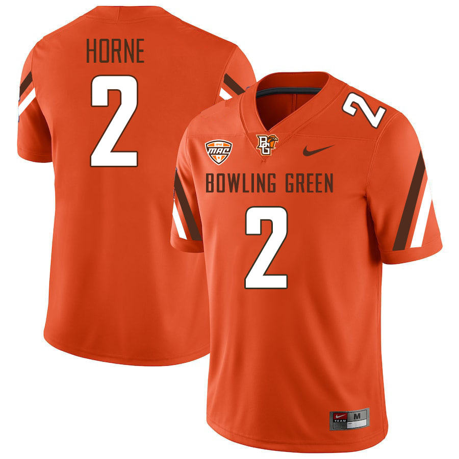 Bowling Green Falcons #2 Brock Horne College Football Jerseys Stitched Sale-Orange